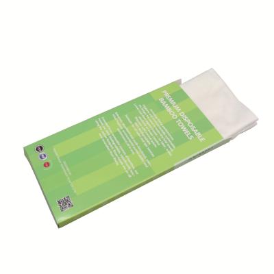 China 100% bamboo nonwoven hair salon spunalce disposable high quality hair towel for sale