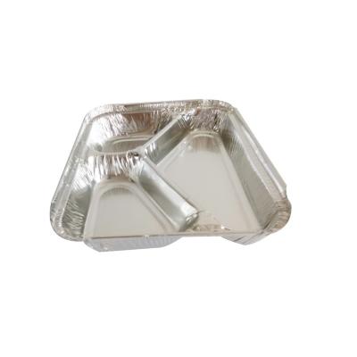 China Factory Price Steam Table 3 Compartments Disposable Aluminum Foil Food Tray for sale