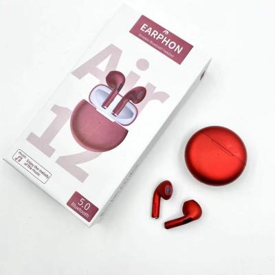 China Blue-tooth In-ear Mini TWS Wireless Earphone Air12 With Microphone Dual Speaker Earphone In Stock for sale