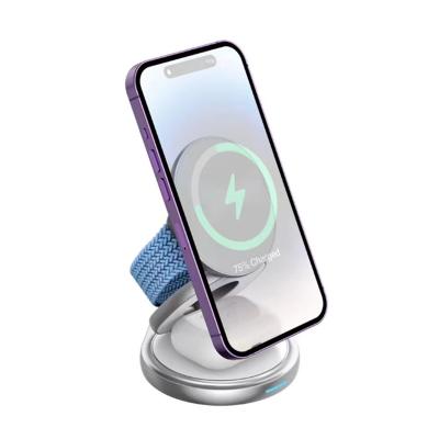 China Portable Wireless Charger Foldable 15W High Speed Wireless Charger For Earphones Phones for sale