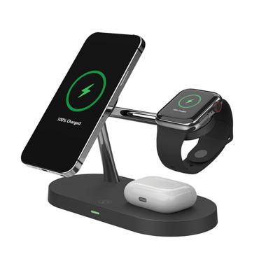 China Qi Standard Night Light Wireless Charger With Earphone And Watch Charging for sale