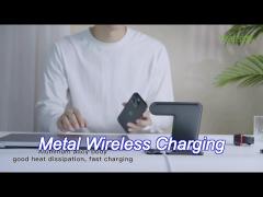 pd/qc metal wireless 3 in 1 charging stand 6mm charging distance