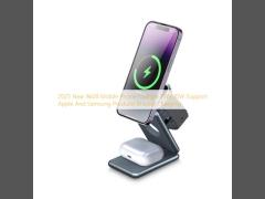 2025 New Ak09 Mobile Phone Charger 15W/10W Support Apple And Samsung Products Bracket Charging