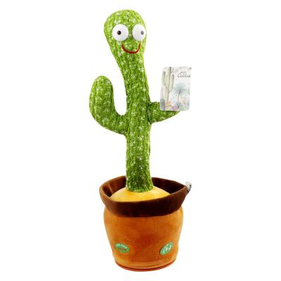 China Lovely A Cactus Who Flowerpot Twisting Dancing Cactus Doll Talking Singing Music for sale