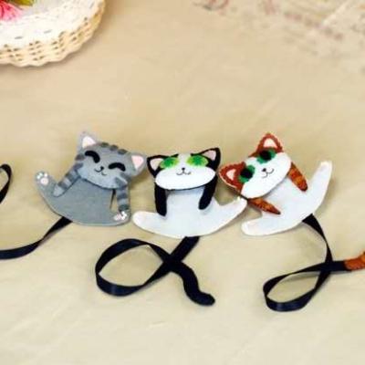 China China DIY Anime Cartoon Character Design Cute Nonwoven Fabric Bookmark for sale