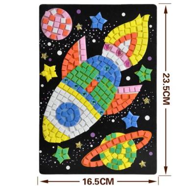 China Daily Life Cartoon DIY EVA Mosaic Sticker EVA Foam Mosaic Sticker Kits for sale