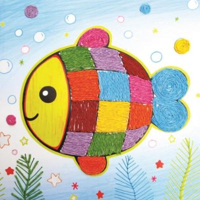 China Eco - Friendly DIY Paper String Painting Sets Hand Crafts Painting DIY Paper Set for sale