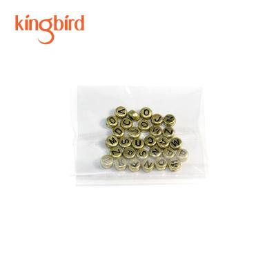 China Competitive wholesale 20pcs 6mm gloden acrylic round beads for DIY craft for sale