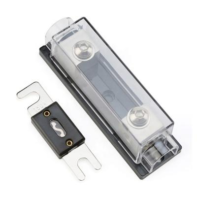 China ANL Automotive Bolt On Fuse Base Blocks Transparent Base With Waterproof Cover Auto Audio for sale