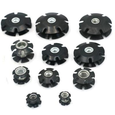 China Star Type Carbon Steel Insert Threaded Nut Or External Teeth Heavy Industry Nut for sale