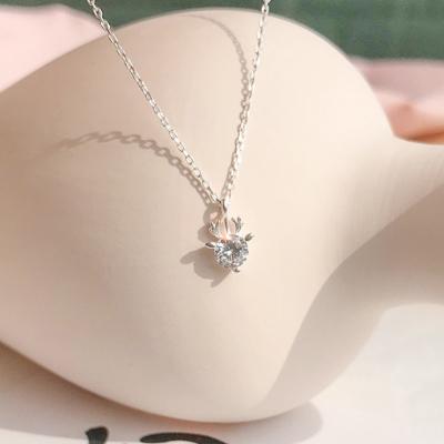 China CLASSIC Hot Selling 925 Sterling Silver Elk Jewelry Silver Pendant Necklace For Christmas Gift for sale