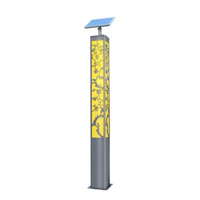 China Modern Decorative Outdoor Garden Lighting Garden Lights Solar Street Light Blue Carbon With Solar Panel for sale