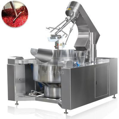 China Vegetable Processing Factory Best Price Curry Gas Dough Cooking Mixer Machine For Cook Mixer Industri for sale