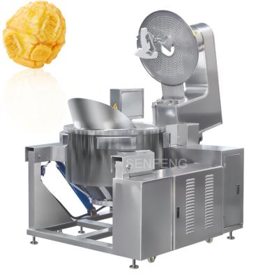 China Large Capacity China Factory Gas Snacks Machine Industrial Electric Popcorn Making Machine Ball Shape Popcorn Production Line for sale