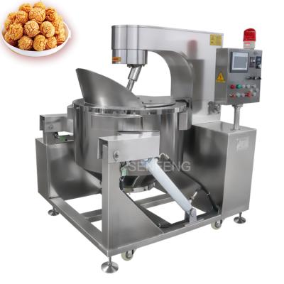 China Snack Factory CE Approved Mushroom Caramel Chocolate Popcorn Maker Electric Ball Shape Popcorn Processing Making Machine Price for sale