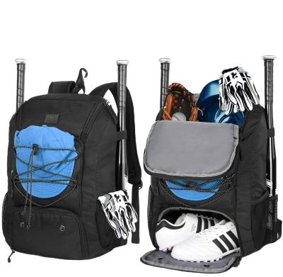 China Lightweight Baseball Bag Barrier Hook Hold TBall Bat Backpack Shoes Compartment Sports Bag 58*32*25CM for sale