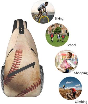 China Sling Bag Shoulder Backpack Travel Waterproof Durable Cycling Cycling Reversible Cross - Body Baseball Daypack for sale