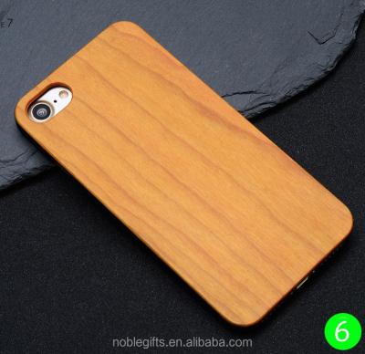 China Real Handmad Bamboo Wooden Phone Case Good Quality Cell Phone Case For iPhone 7 Case for sale