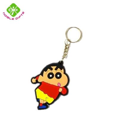 China Environmental cheap silicone round attractive latest promotion key chain for sale