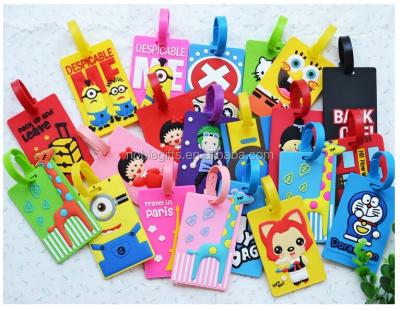 China Good Promotional Design Rubber Luggage Tag Eco - Friendly for sale