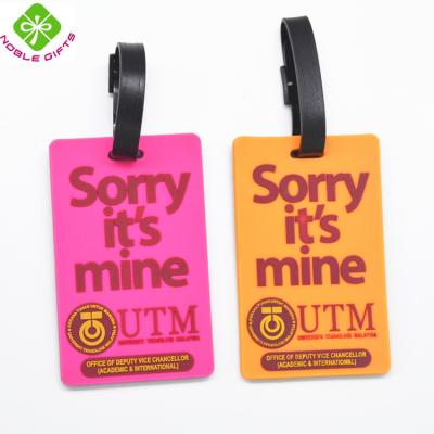 China Custom Eco - Friendly Luggage Tag , Silicone Luggage Tag , PVC Luggage Tag for sale