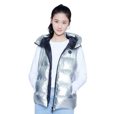 China Wholesale Plus Size Lightweight Waterproof Warm Stripper Plus Size Women Hooded Abrigo Waistcoat Vest Bubble Winter Coat for sale