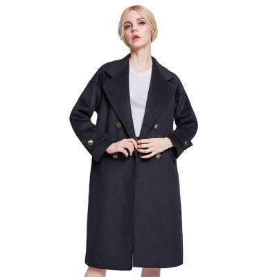 China Wholesale Fashion Winter Casual Women Long Ditch Coat Overcoat for sale