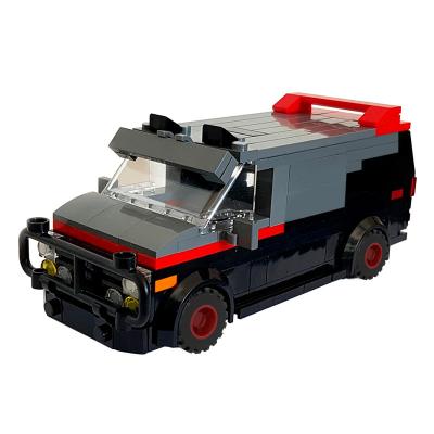 China Building MOC Toy Blocks A-Team Van In Minifig Scale Plastic Educational Toy Vehicle Car Building Blocks For Children for sale