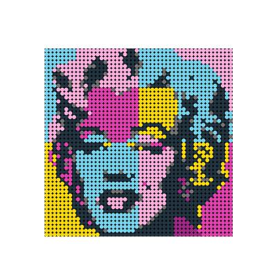 China DIY Bricks TOY Buildmoc Pixel Painting Series Marilyn Monroe V1 Legoingly Painting Art Mosaic Building Blocks Set Custom Kid Toy for sale