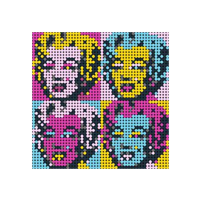 China DIY Bricks TOY Buildmoc Pixel Painting Series Marilyn Monroe V2 Legoingly Painting Art Mosaic Building Blocks Set Custom Kid Toy for sale