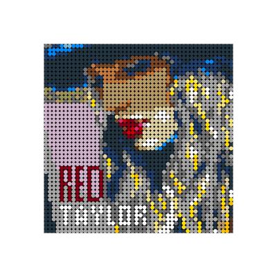 China Custom DIY TOY Kid's Toy Buildmoc Pixel Painting Series Taylor Swift Legoingly Bricks Painting Art Mosaic Building Blocks Set for sale