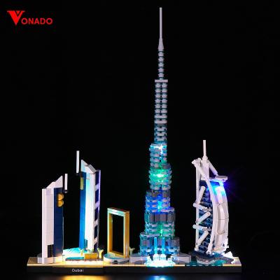 China DIY TOY Vonado Led Light Kit compatible for Legoing 21052 Dubai Creator Brick City Block Building Toys (Only Light) for sale