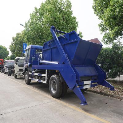 China Carbon Steel. Stainless Steel SINOTRUK HOWO 4x2 Right Hand Drive 8m3 Skip Loader Garbage Truck Sweep-Body Garbage Collector Drop Off Garbage Truck for sale