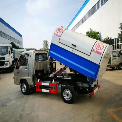 China Carbon Steel. Detachable Stainless Steel FOTON Forland 4x2 RHD 5m3 Container Garbage Truck Hook Lift Garbage Truck Hook Arm Garbage Truck Manufacturer for sale