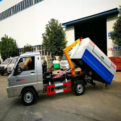 China Carbon Steel. FOTON FORLAND 4x2 RHD 5m3 Stainless Steel Waste Collection Vehicle Hook Lift Garbage Truck Hook Arm Garbage Truck Manufacturer for sale