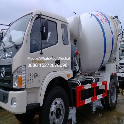 China Construction worksÂ   FOTON 4x2 6m3 Right Hand Drive Cement Mixer Truck Agitator Concrete Mixer Truck Manufacturer for sale