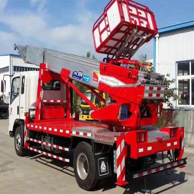 China Carbon Steel. Stainless Steel HOWO 4x2 24M High Altitude Operation Truck Swing Ladder Mobile Truck Construction Cleaning Truck for sale