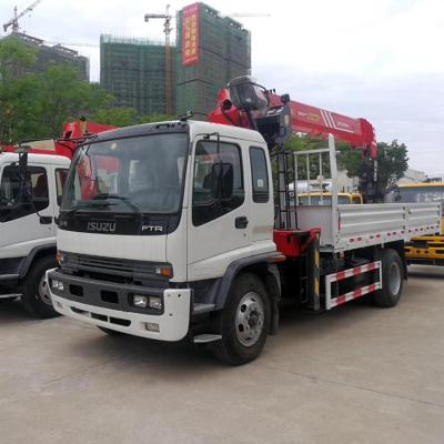 China TRUCK CRANE Japanese 4x2 FTR 8T Truck With Crane Truck-mounted Crane Truck Mounted Crane Manufacturer for sale