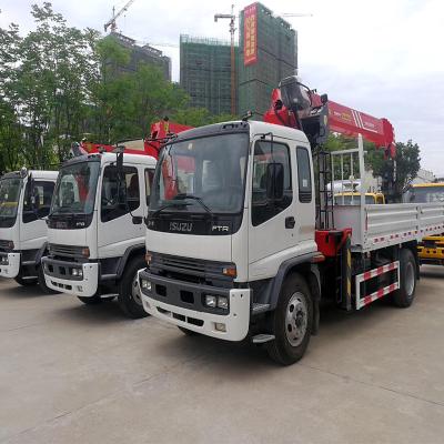 China TRUCK CRANE Japanese 4x2 FTR 10T Truck With Crane Truck-mounted Crane Truck Mounted Crane Manufacturer for sale