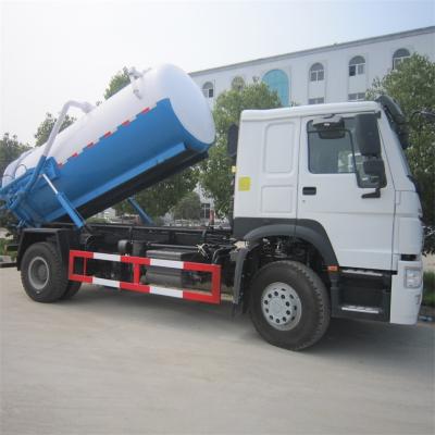 China Carbon Steel. Stainless Steel SINOTRUK HOWO 4x2 4x4 RHD Sewage Vacuum Suction Truck Fecal Toilet Sucker Vehicle for sale