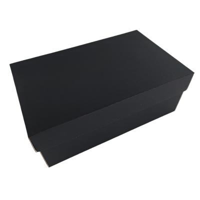 China Recyclable Ready To Ship Black Cardboard Paper Sky And Earth Cover Box Can Be Custom Logo And Size For Packaging for sale