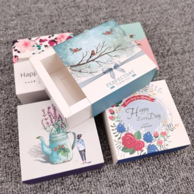 China Recycled Materials Printing Design Slide Drawer Custom Gift Box For Tea for sale