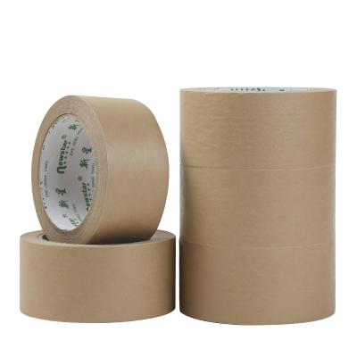 China Waterproof Ready To Ship Degradable Water Activated Gummed Packaging Paper Tape Kraft Paper For Box Seal for sale