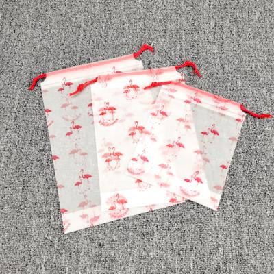 China High Quality Moisture Proof Frosted Polyester Drawstring BagTravel Pocket For Kids Garment for sale