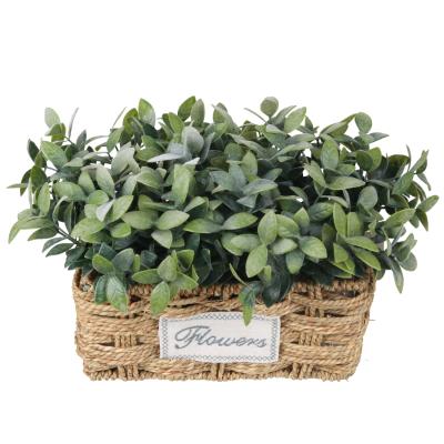 China Art Decor Hot Sale Mini Artificial Flower With Pots Plant Artificial Bonsai For Home Decor for sale