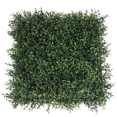 China Artificial Wall Art Decor Wholesale Fake Boxwood Plant Green Grass Vertical Wall For Outdoor Decor for sale