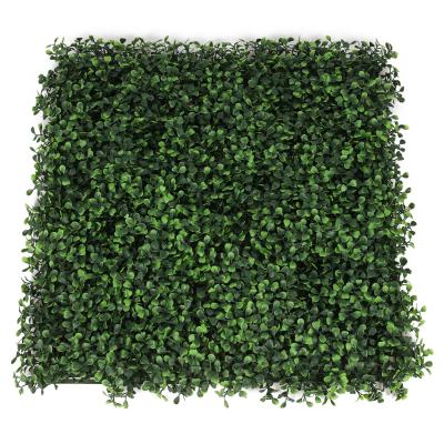 China Art Decor Fake UV Anti Artificial Four Layer Milan Grass Wall Carpet Plant Wall Panel For Garden Decor for sale