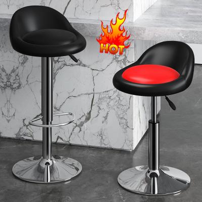 China Alibaba Foshan Modern High End Furniture Front Desk Chairs Custom Logo Commercial Chairs Height Adjustable Chairs Reception Bar Stool for sale