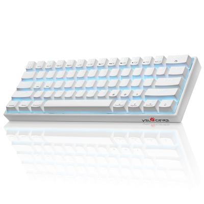 China Velocifire 60 Percent Anti-Ghosting Mechanical Keyboard Gaming Keyboard Small LED Bl-ue-tooth Light Keyboard for sale