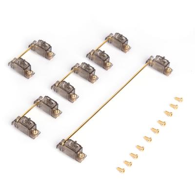 China Anti-Ghosting 60 87 Stabilizers 2u 6.25u Smokey Gray Keyboard Stabilizer Screw PCB Keyboard for sale